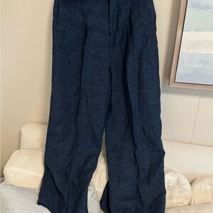 Halston Heritage Dark Blue Dress Pants